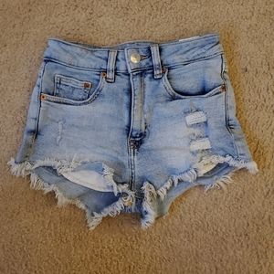 H&M high waisted ripped shorts
